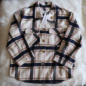 NEW Vigoss Plus Size Plaid Flannel Wool Jacket Size 2X